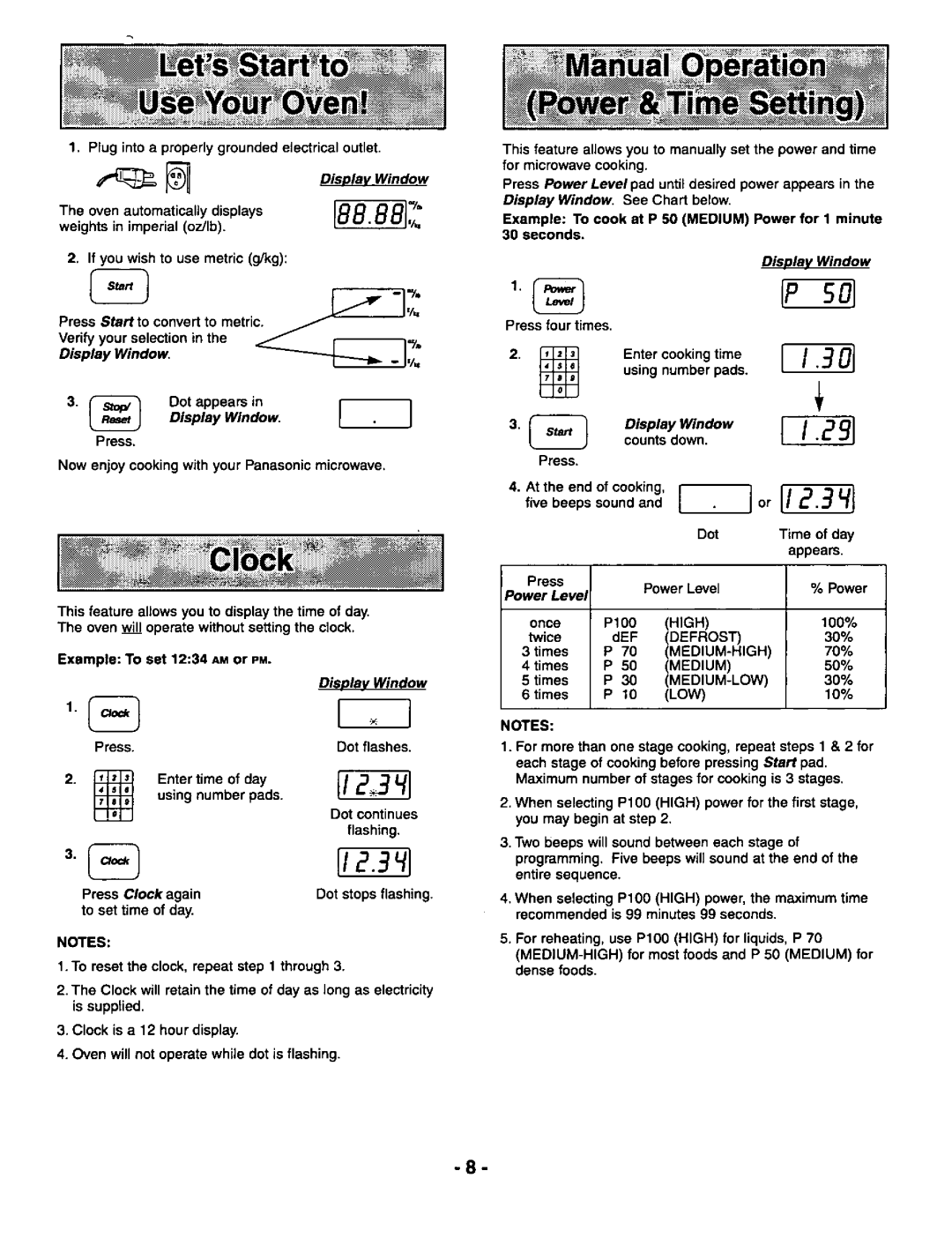Panasonic NN-S659 manual 
