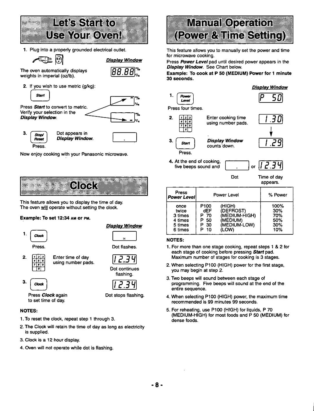 Panasonic NN-S669, NN-S569 manual 