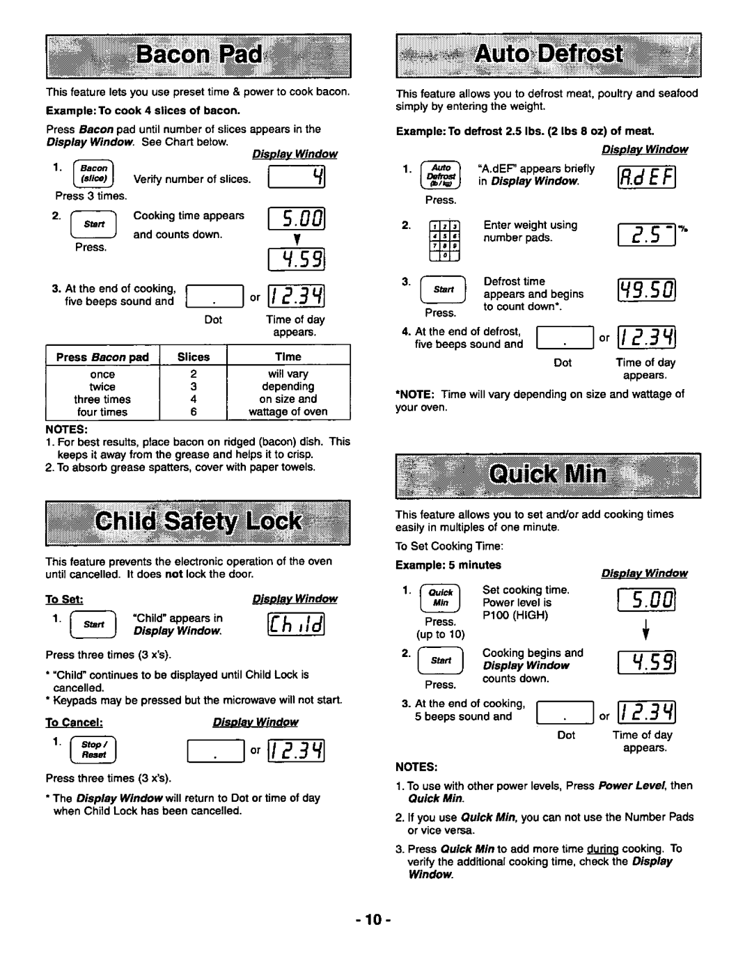 Panasonic NN-S669, NN-S569 manual 