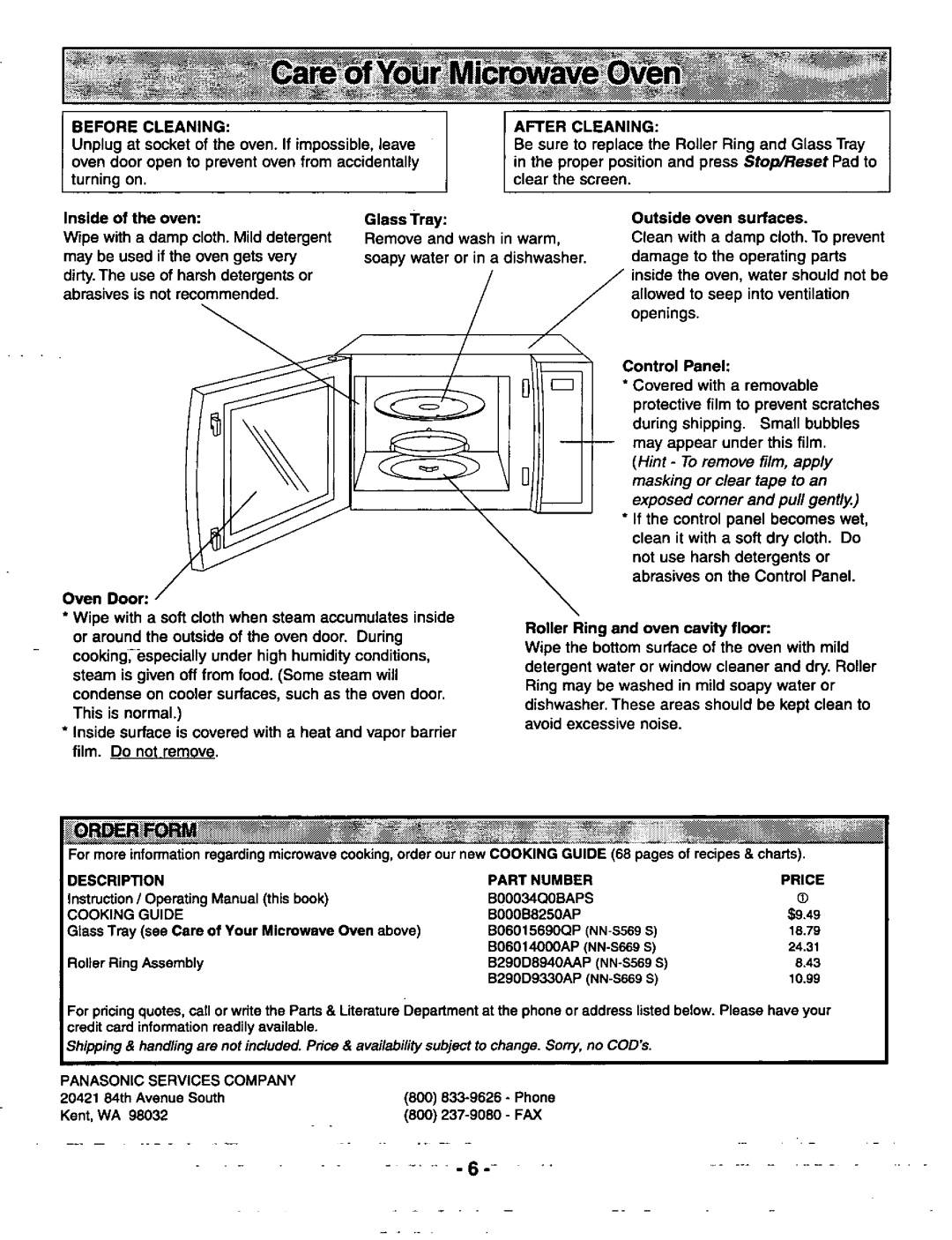 Panasonic NN-S669 S, NN-S569 S manual 