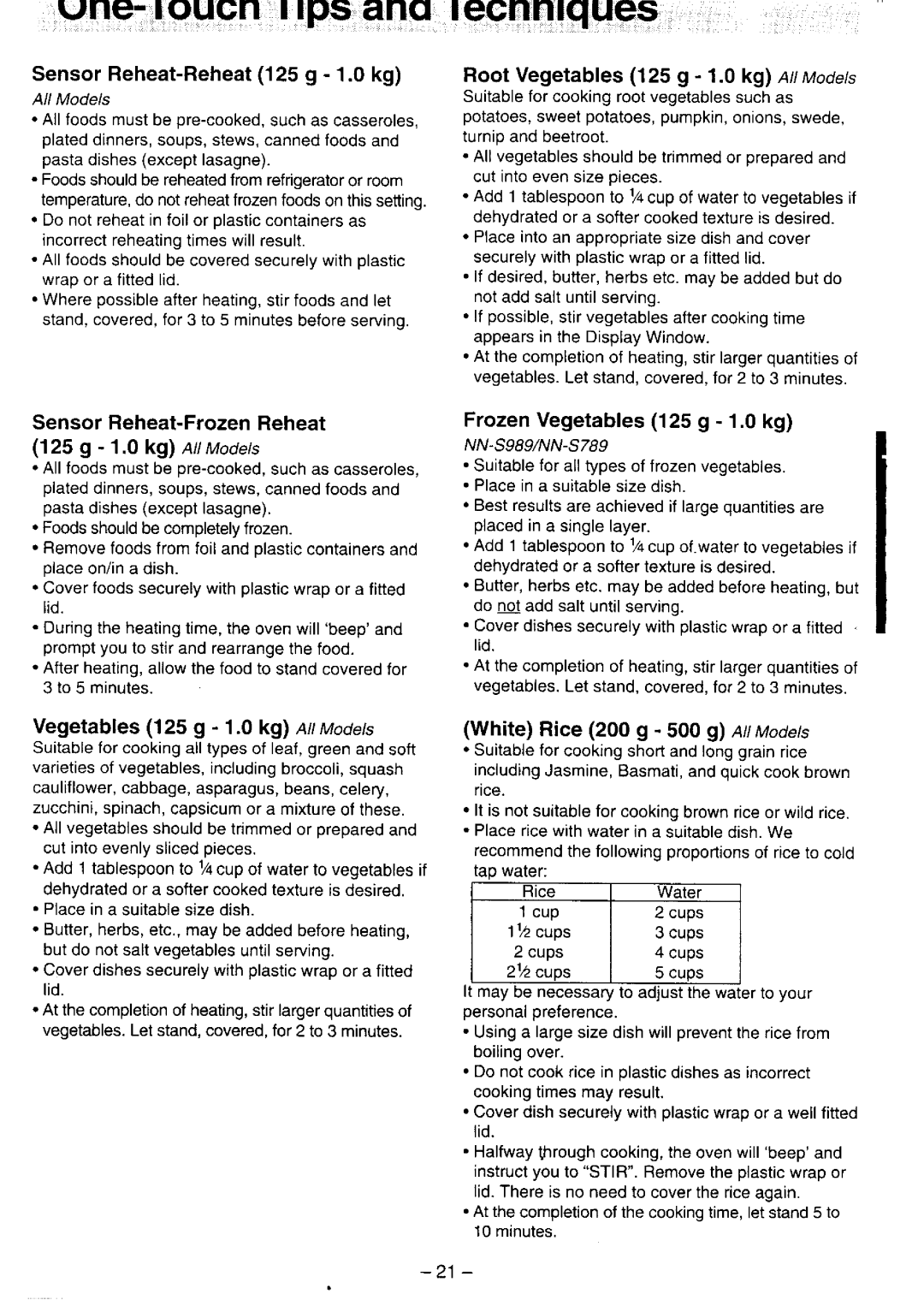 Panasonic NN-S769, NN-S759 manual 