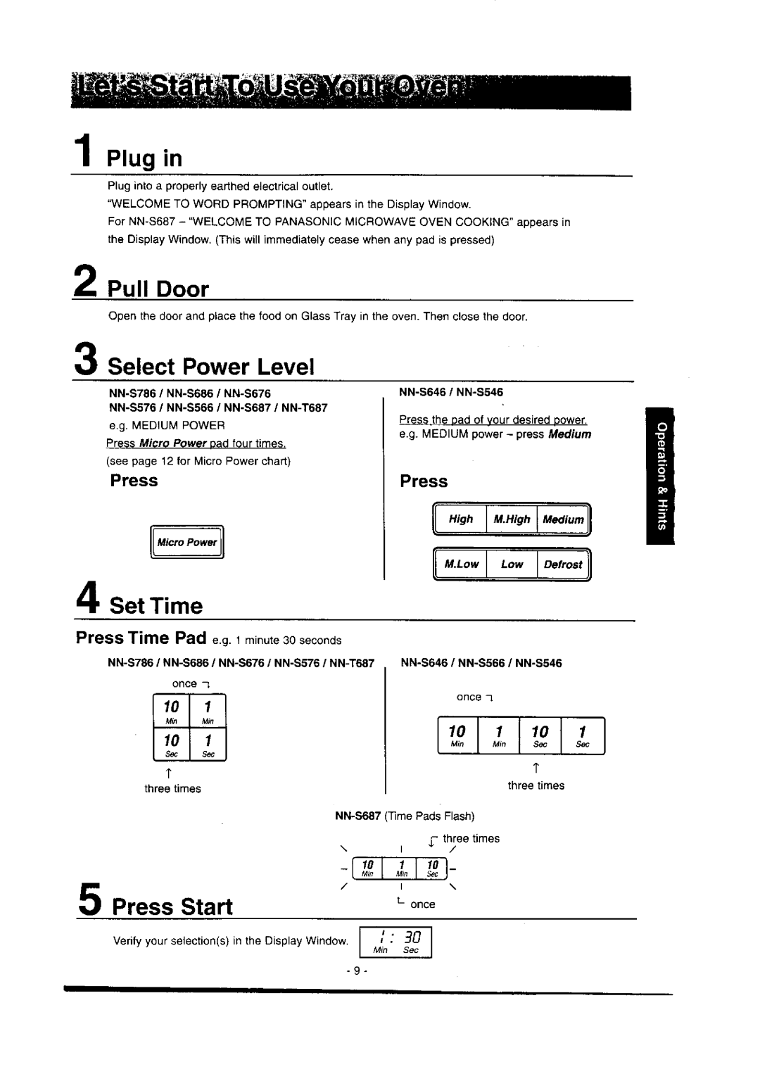 Panasonic NN-S786 manual 