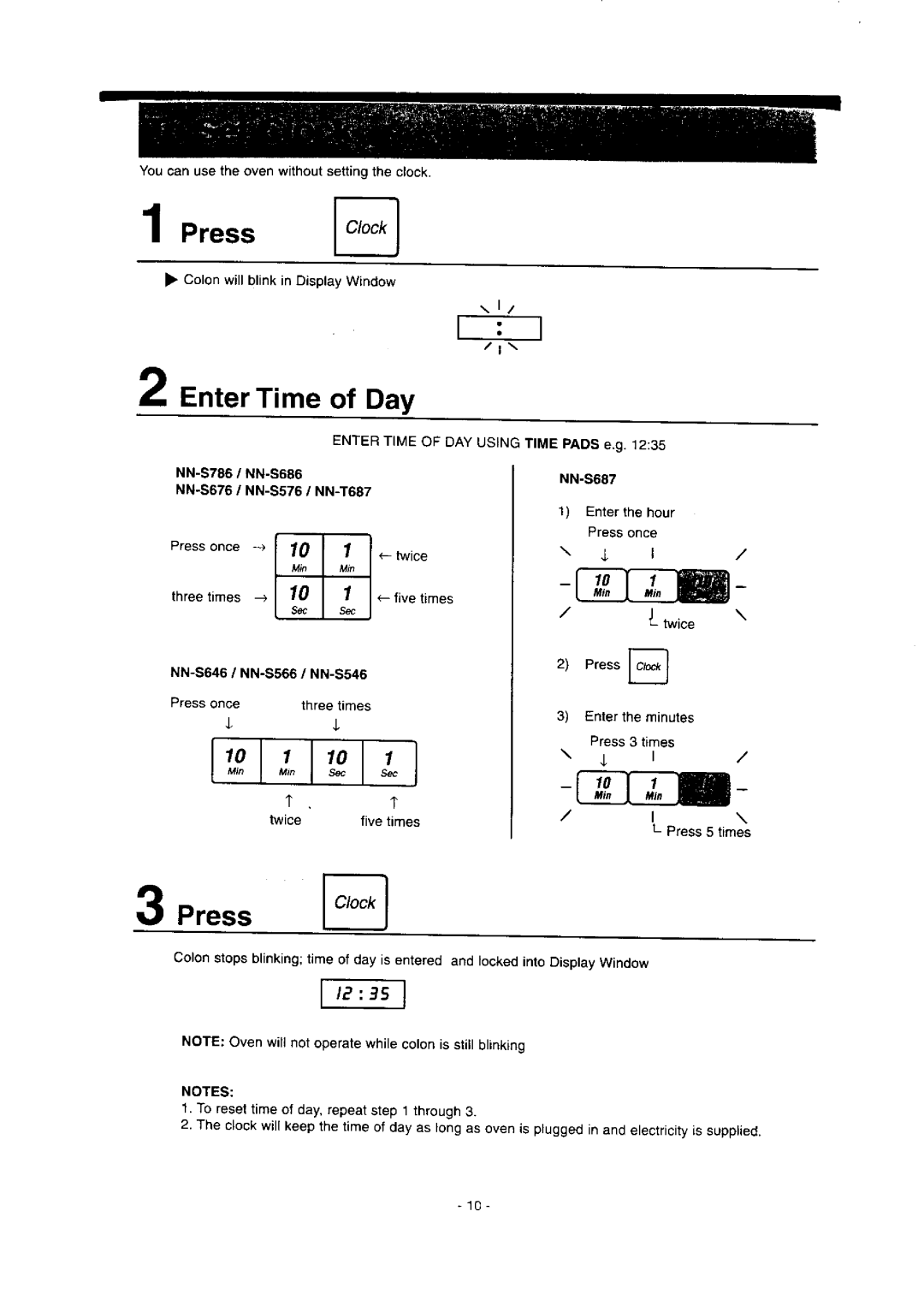 Panasonic NN-S786 manual 