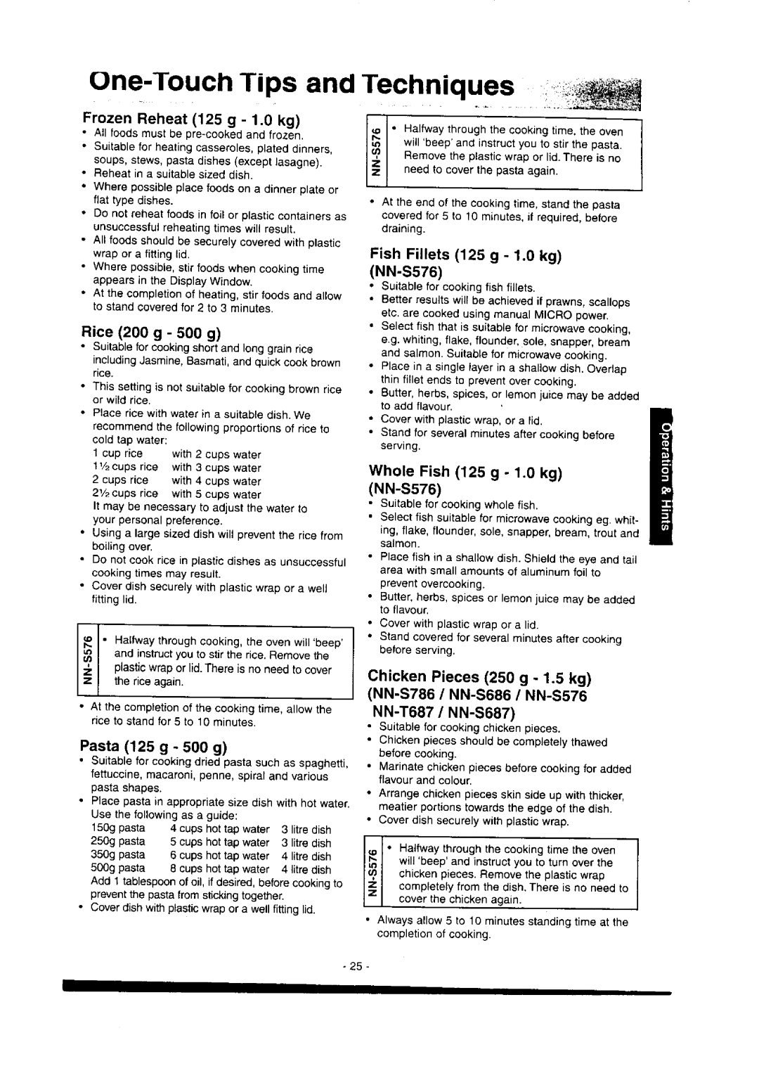 Panasonic NN-S786 manual 