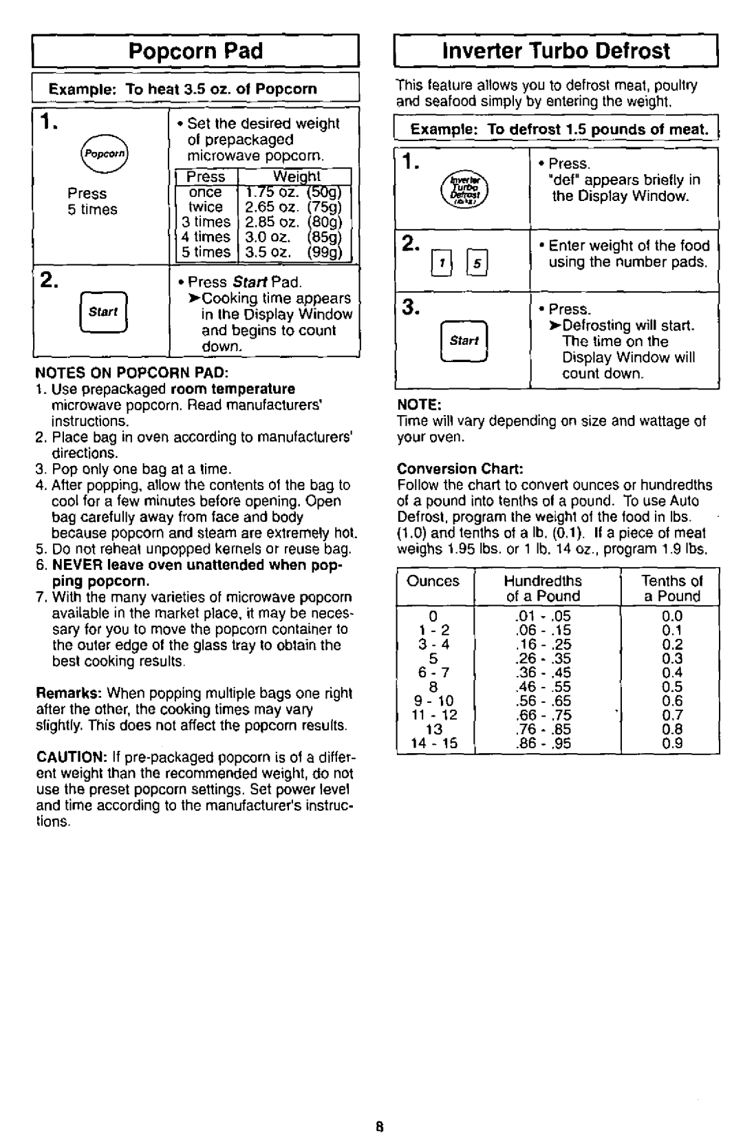 Panasonic NN-S950, NN S750 manual 