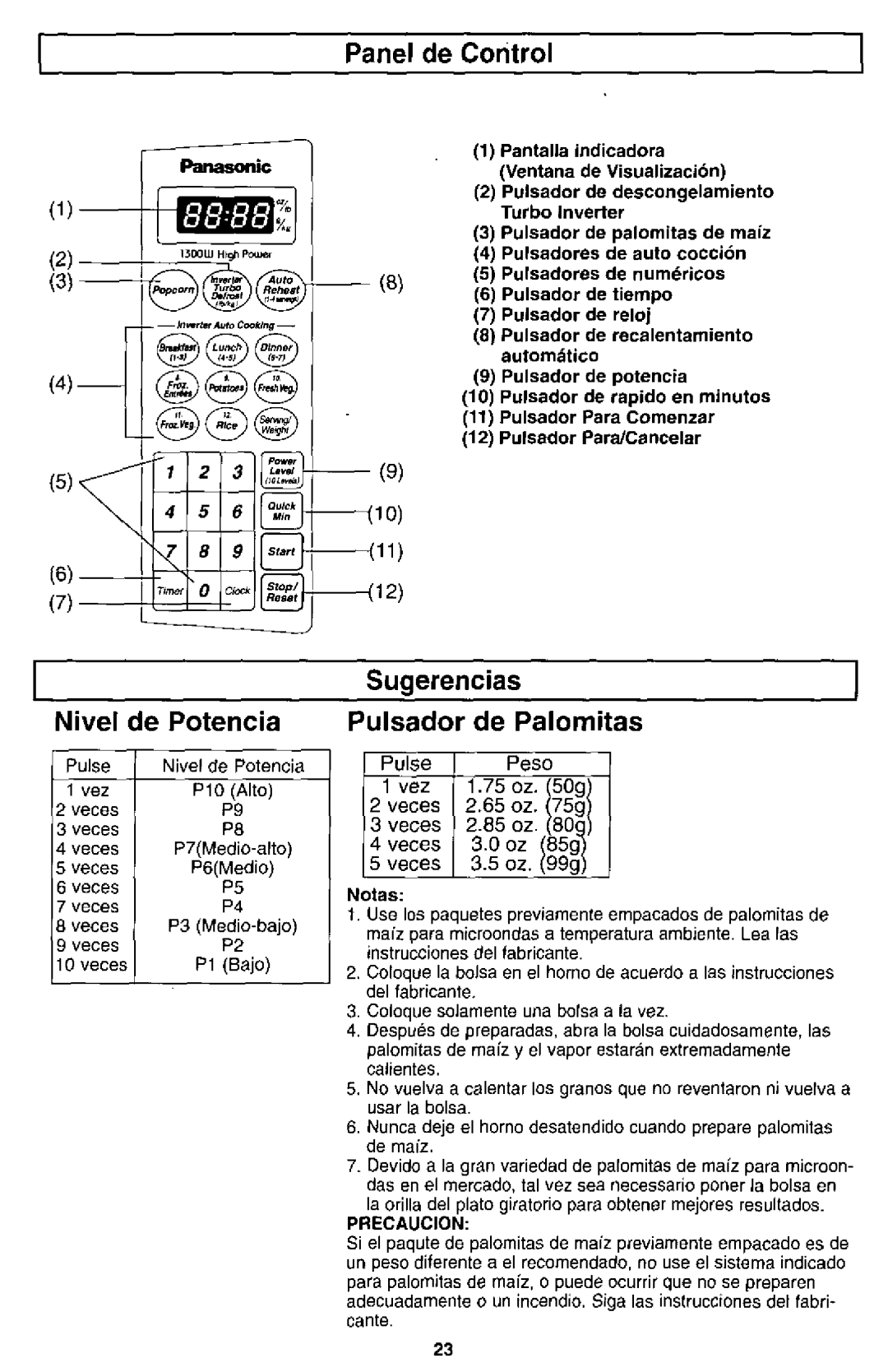 Panasonic NN S750, NN-S950 manual 