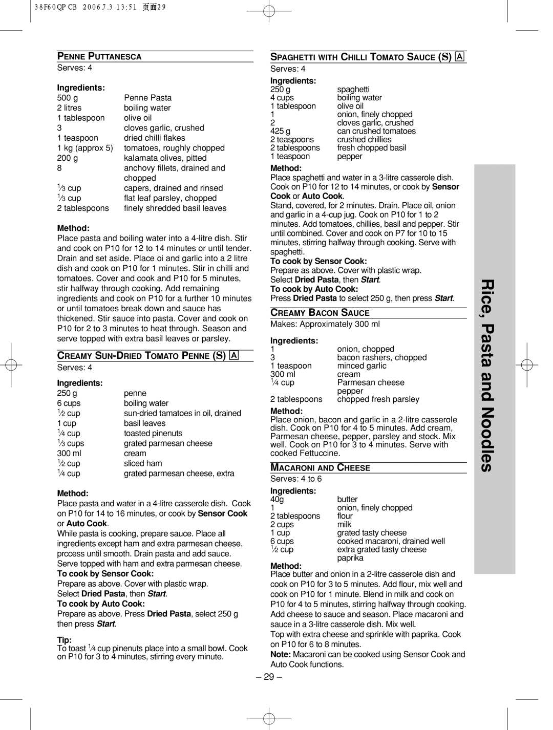 Panasonic nn-sd686s manual Cook or Auto Cook 