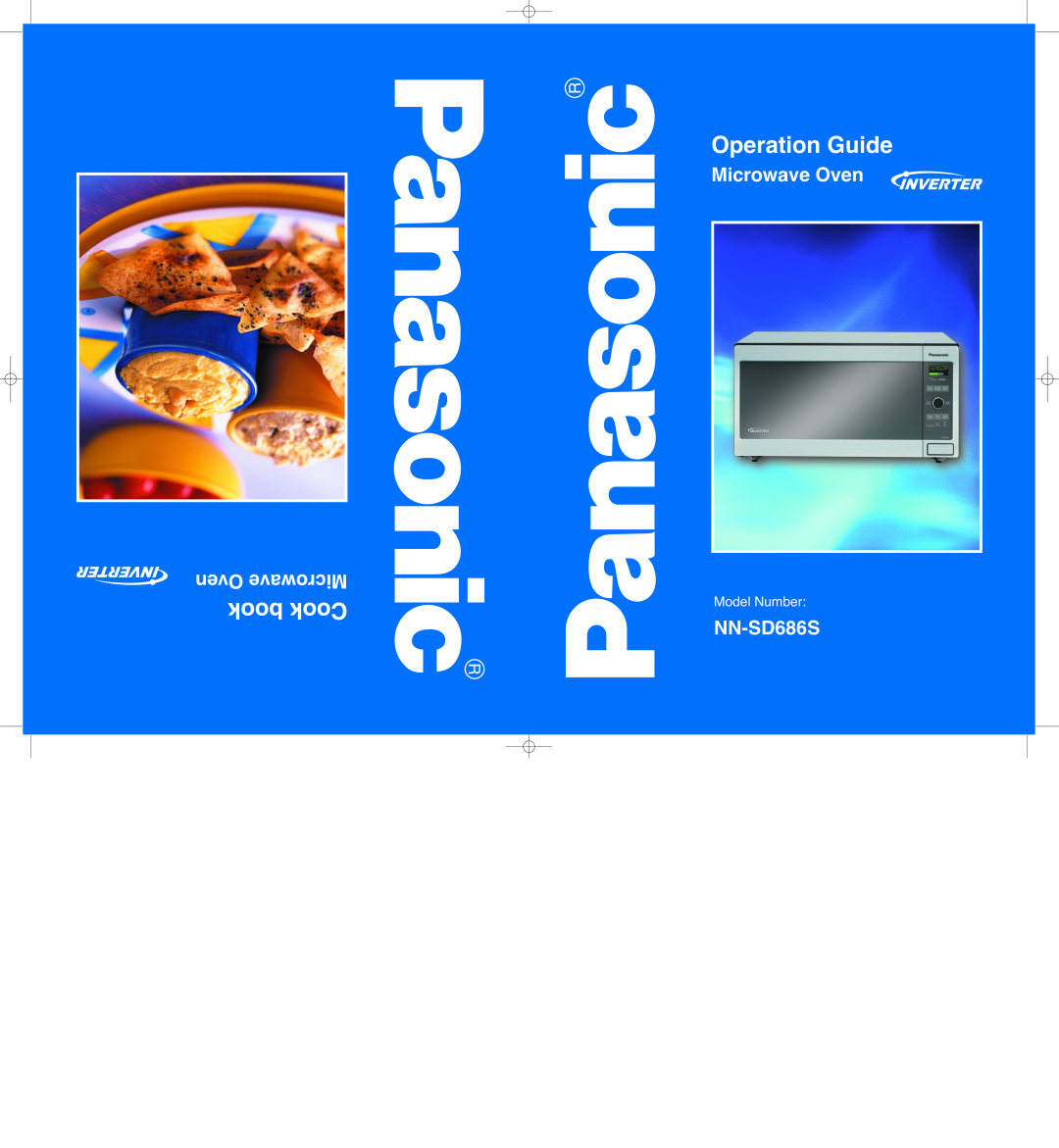 Panasonic nn-sd686s manual Operation Guide, book Cook, Microwave Oven, Oven Microwave, NN-SD686S, Model Number 