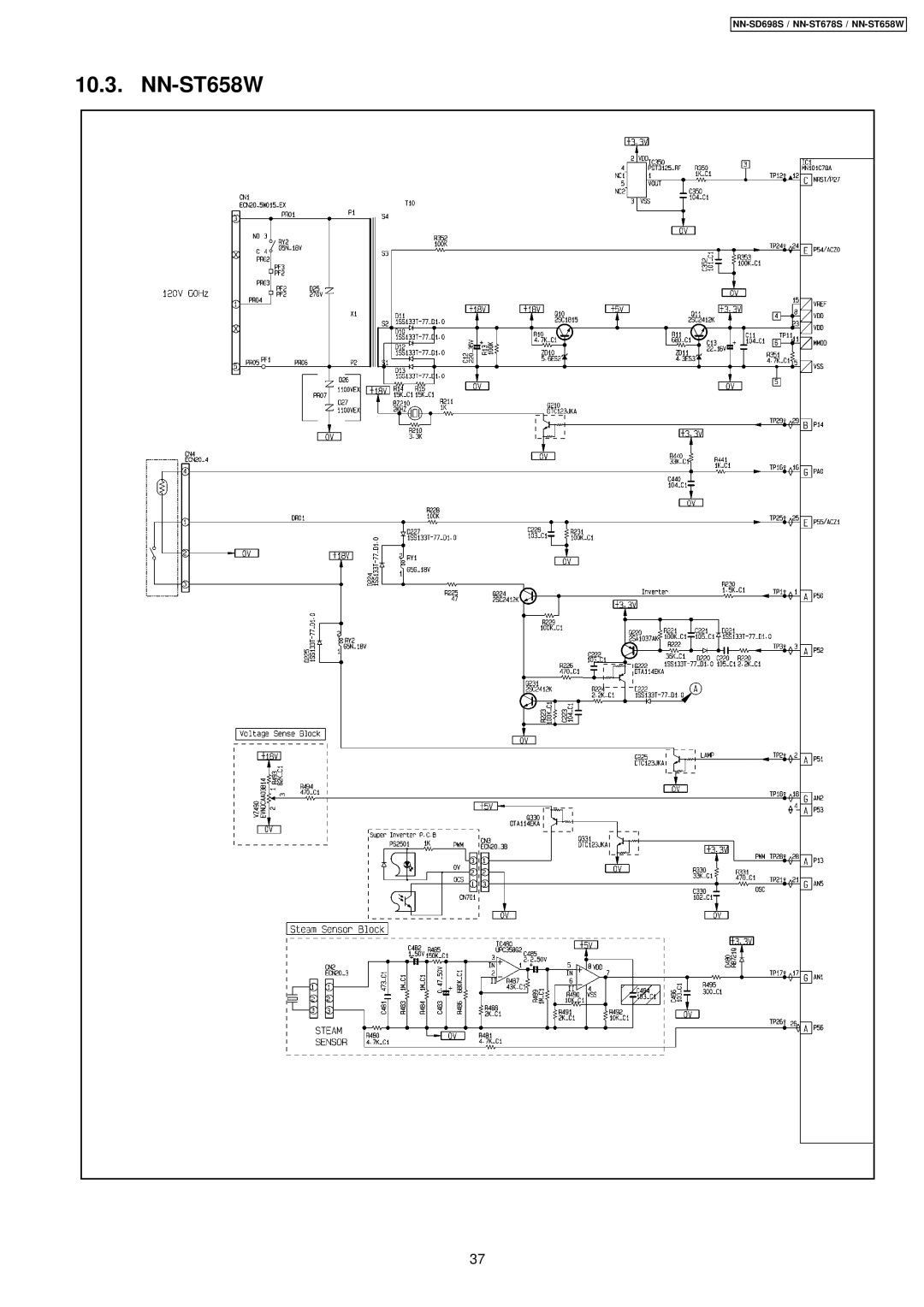 Panasonic NN-ST678S, NN-SD698S manual NN-ST658W 