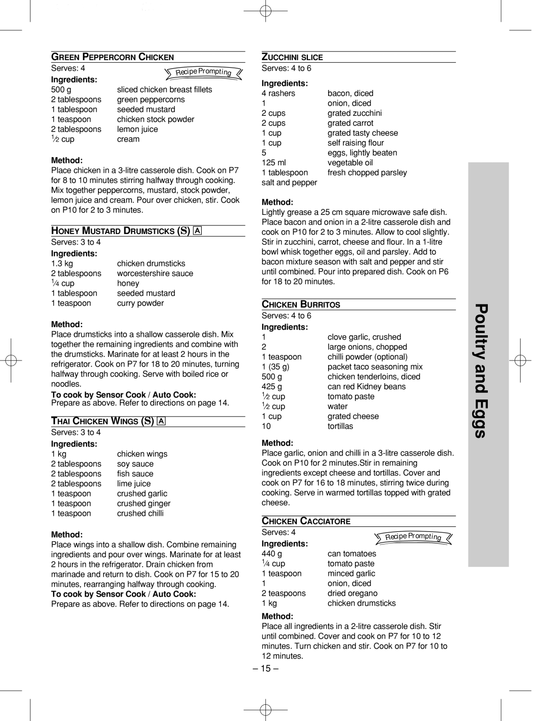 Panasonic NN-SD786S manual Ingredients 500 g 