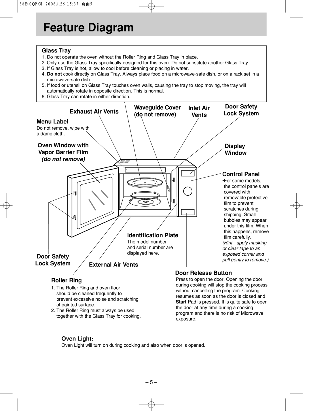 Panasonic NN-SD786S manual Feature!!!!! Diagram 