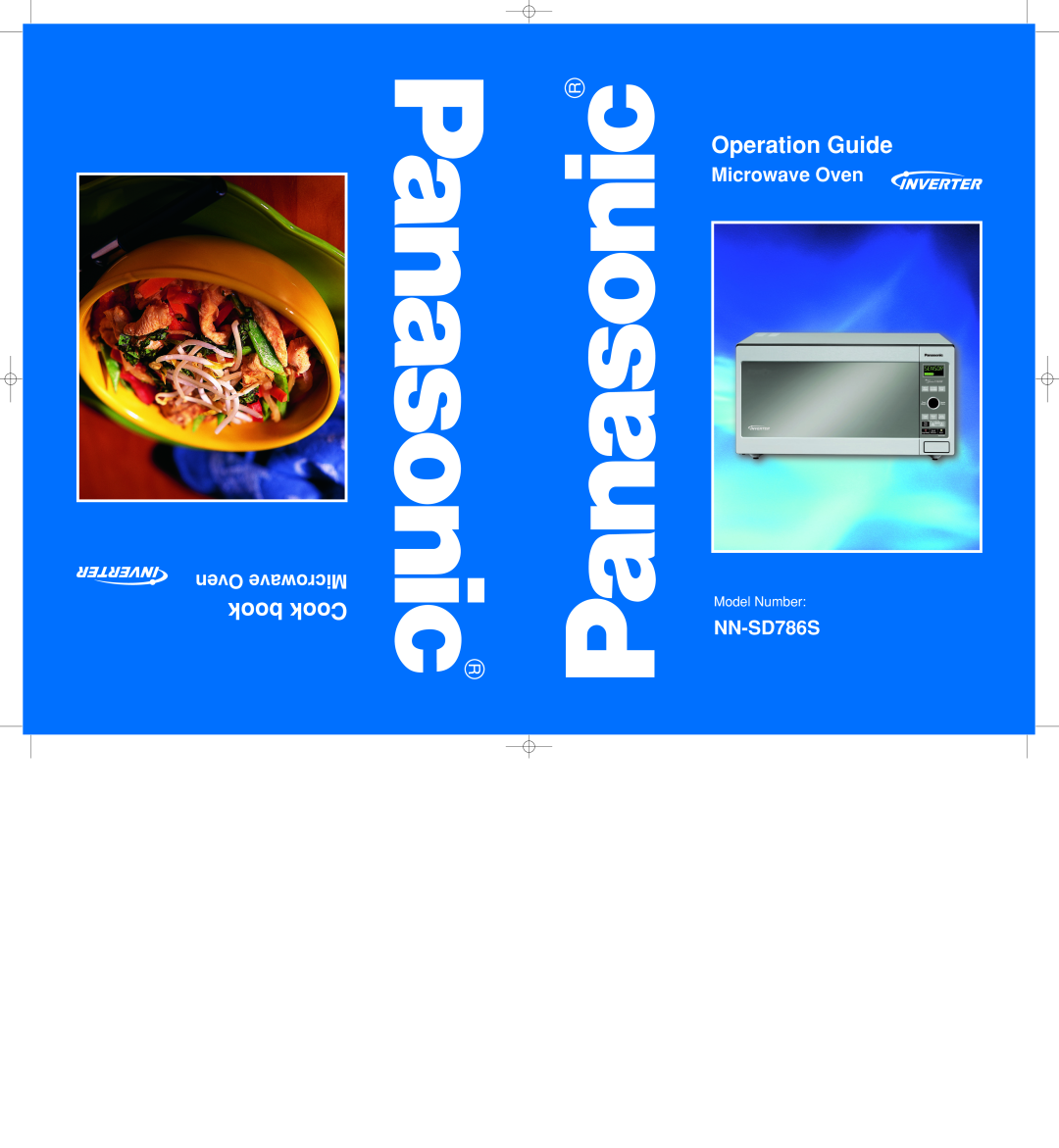 Panasonic NN-SD786S manual Operation Guide, book Cook, Microwave Oven, Oven Microwave, Model Number 