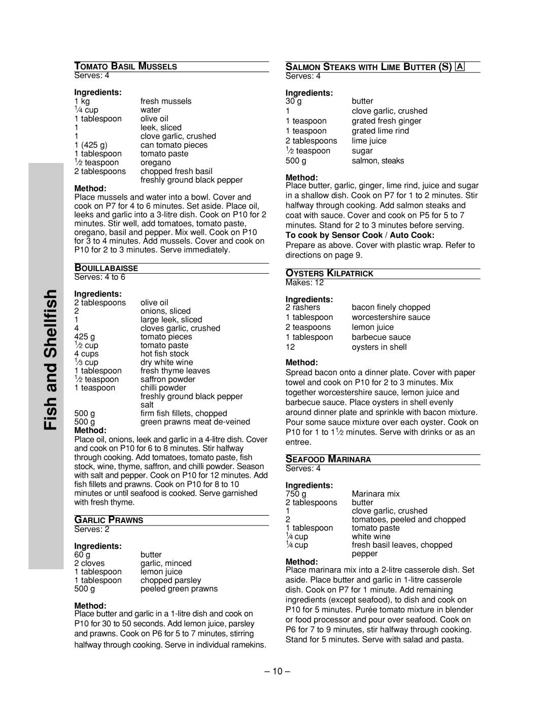 Panasonic NN-ST667W, NN-ST677M, NN-ST657 W, NN-ST657S manual Ingredients 2 tablespoons 2 1 