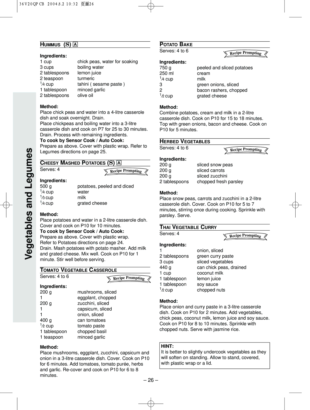 Panasonic NN-S784 manual g Peeled and sliced potatoes 250 ml Cream ⁄4 cup Milk, Bacon rashers, chopped ⁄2 cup Grated cheese 