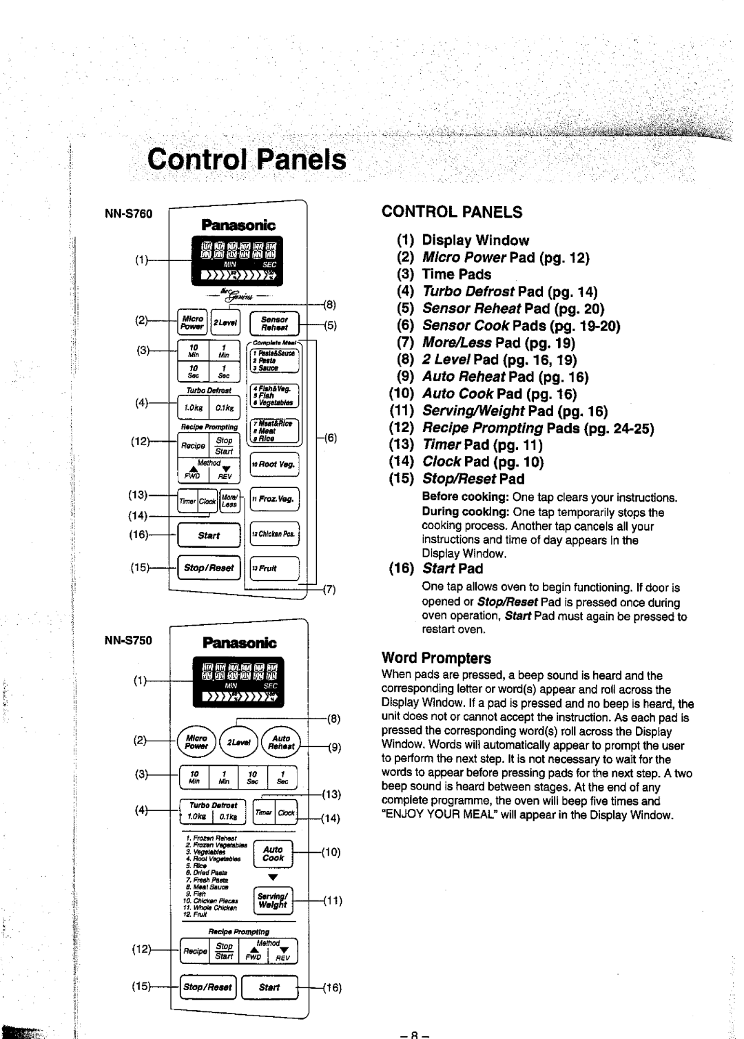 Panasonic NN T790 manual 