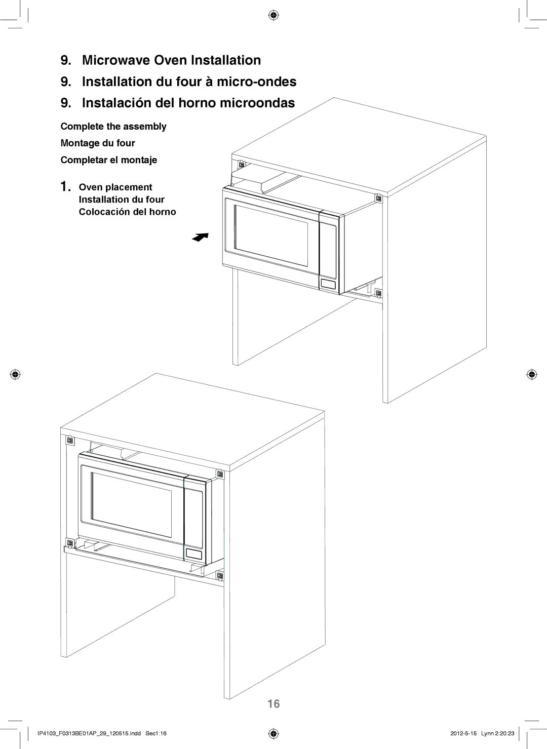 Panasonic NN-TK932S, NN-TK722S, NN-TK922S, NN-TK732S installation instructions IP4103F0313BE01AP29120515.indd Sec116 Lynn 