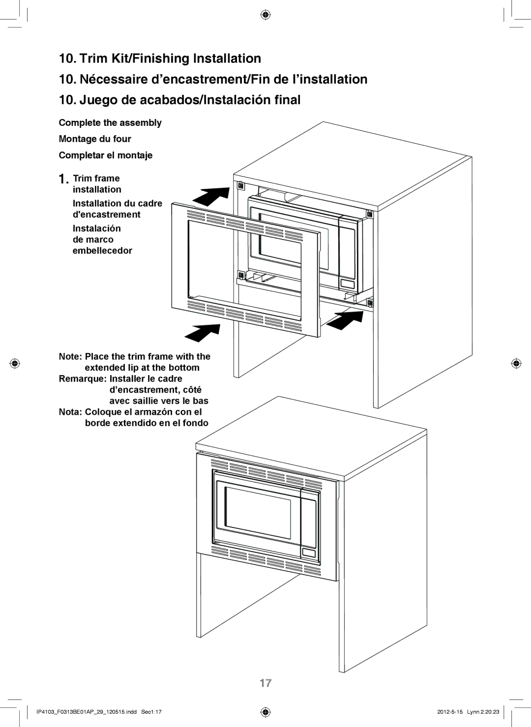 Panasonic NN-TK922S, NN-TK722S, NN-TK932S, NN-TK732S installation instructions IP4103F0313BE01AP29120515.indd Sec117 Lynn 