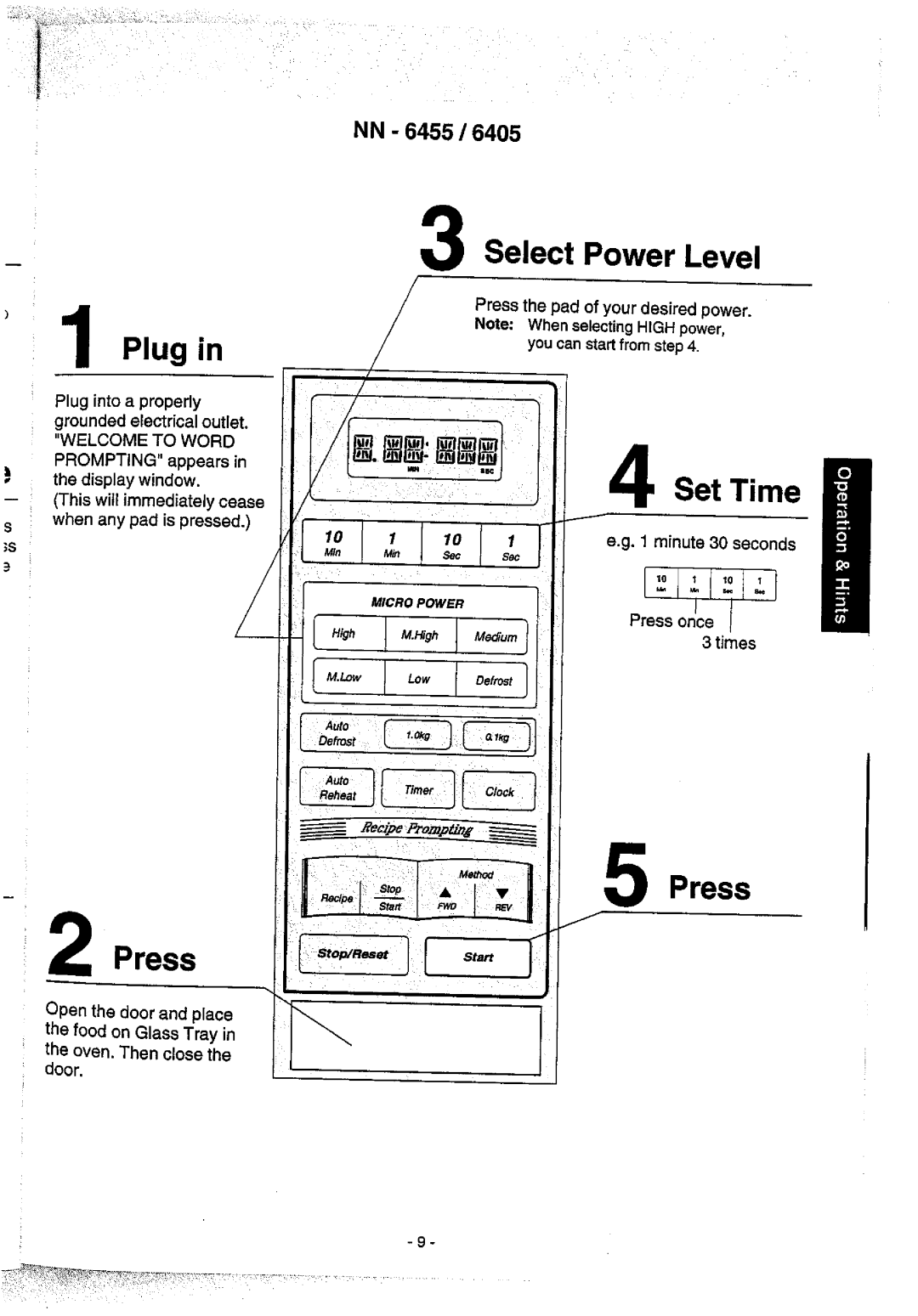 Panasonic NN6455 manual 