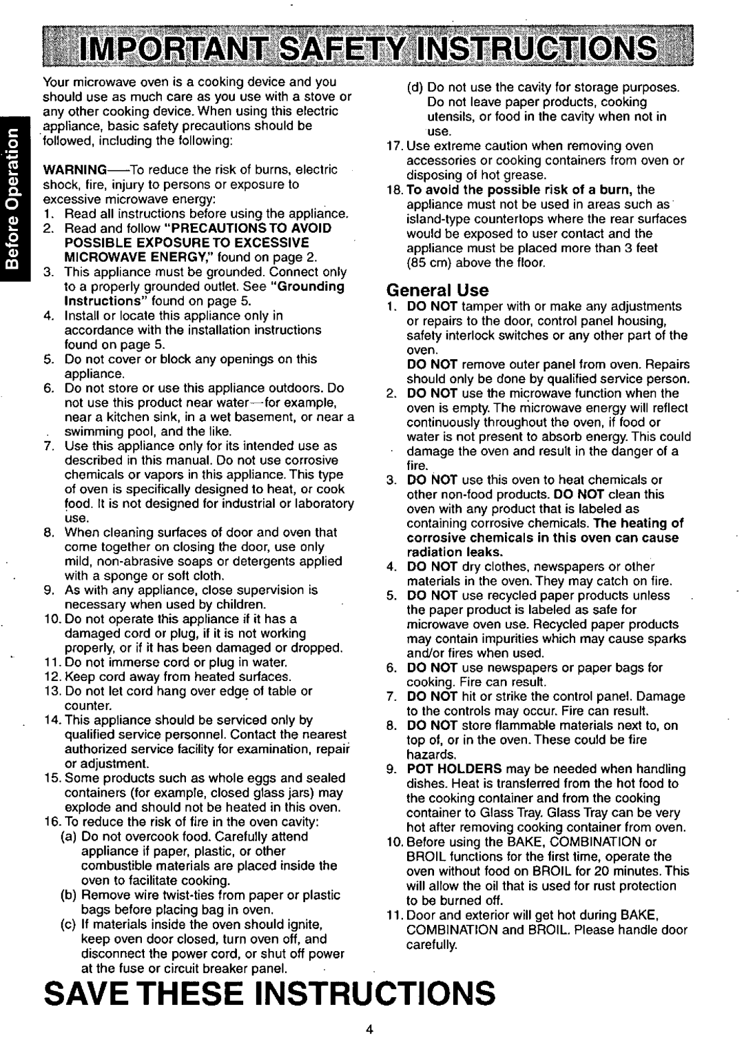 Panasonic NNC867BV, NNC867WV manual 