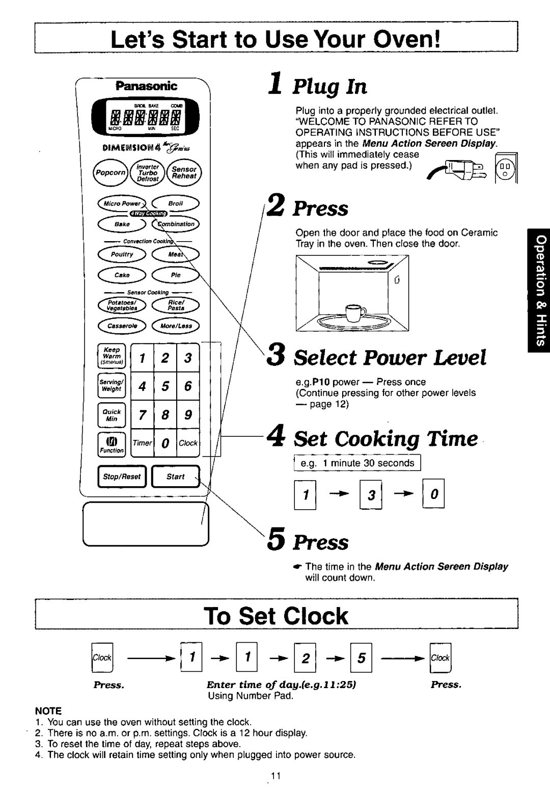 Panasonic NNC980B manual 