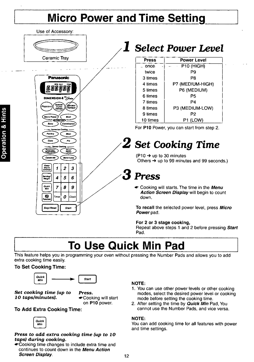 Panasonic NNC980B manual 