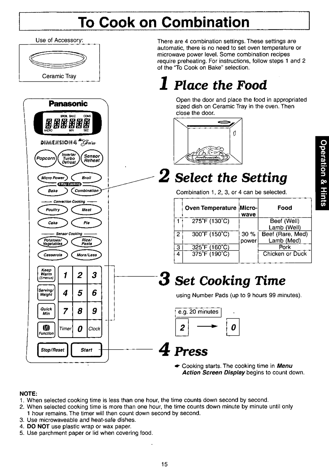 Panasonic NNC980B manual 