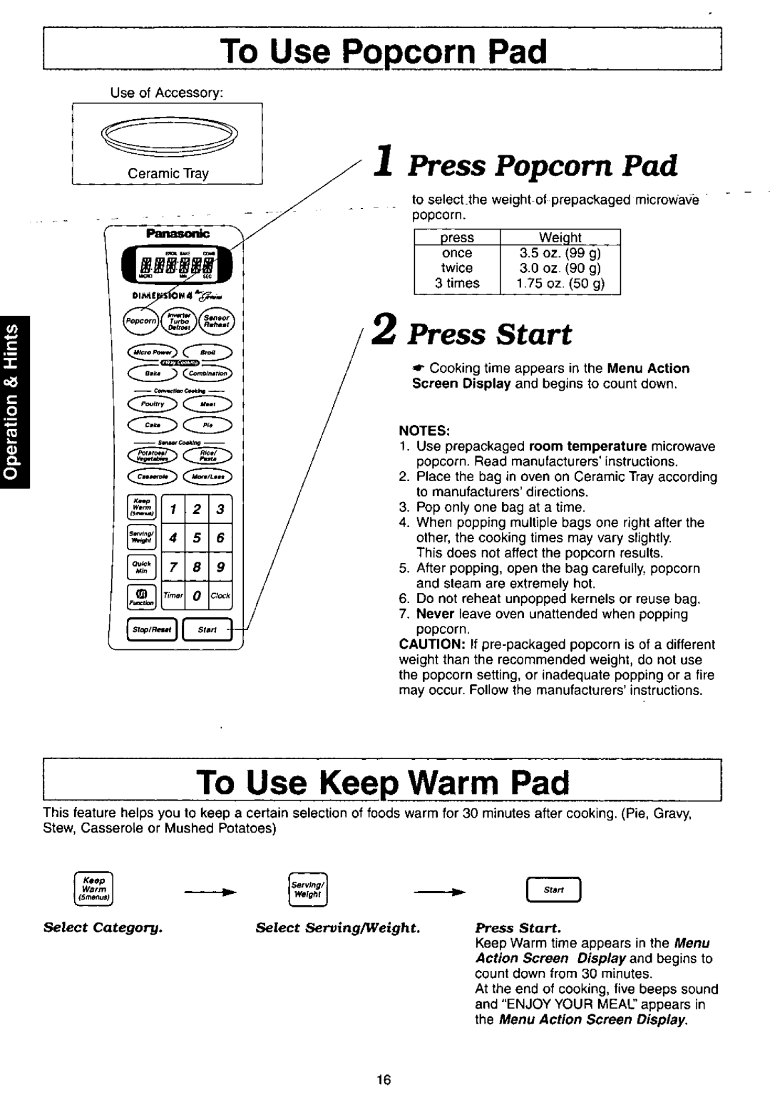 Panasonic NNC980B manual 