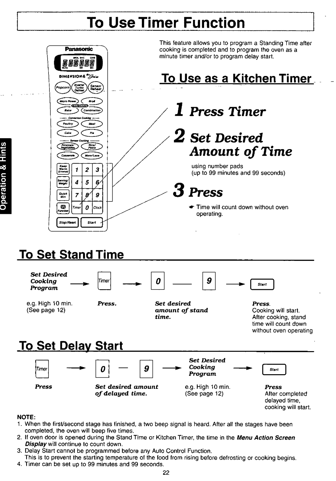 Panasonic NNC980B manual 