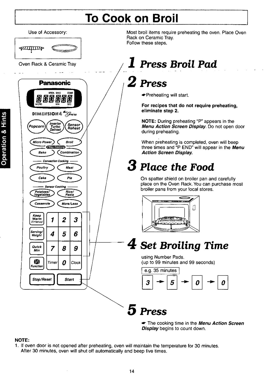 Panasonic NNC980B manual 
