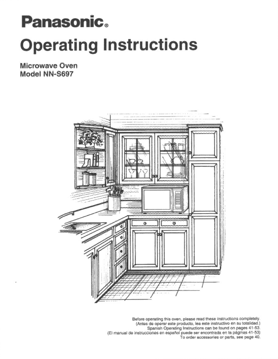 Panasonic NNS697 manual 