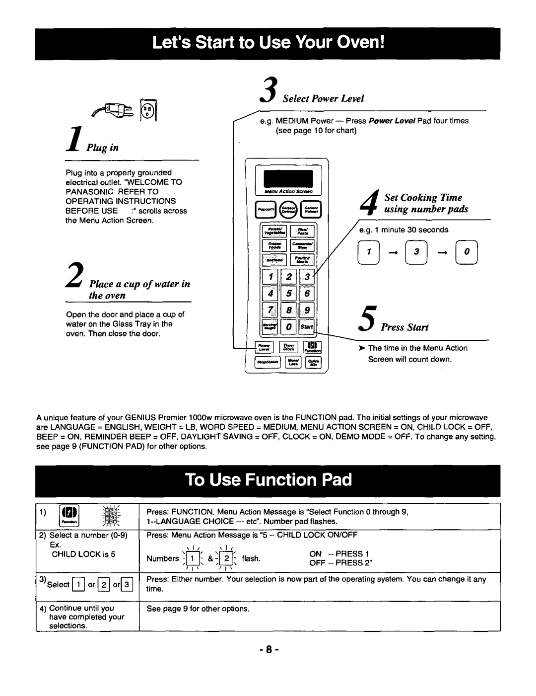 Panasonic NNS697 manual 