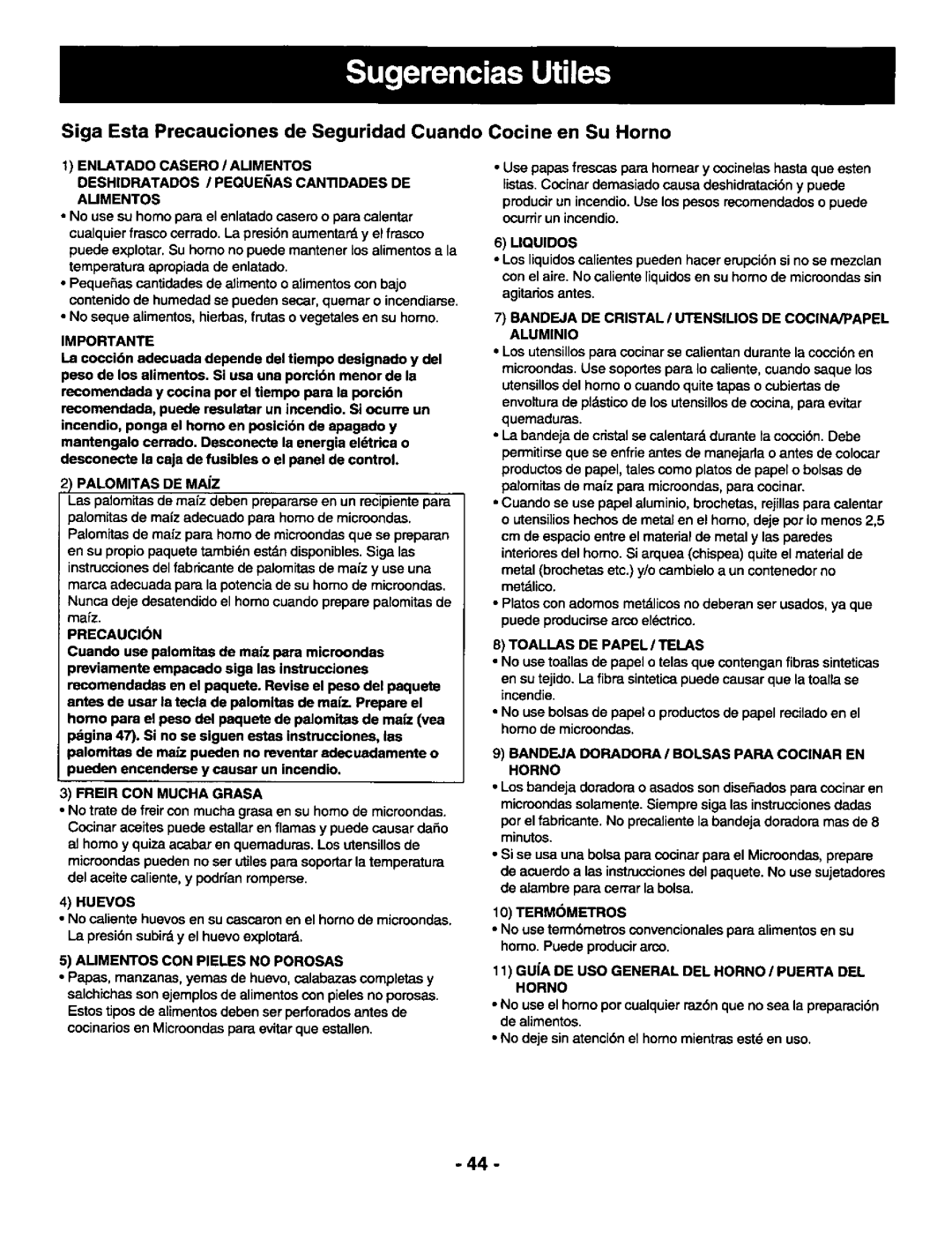 Panasonic NNS697 manual 