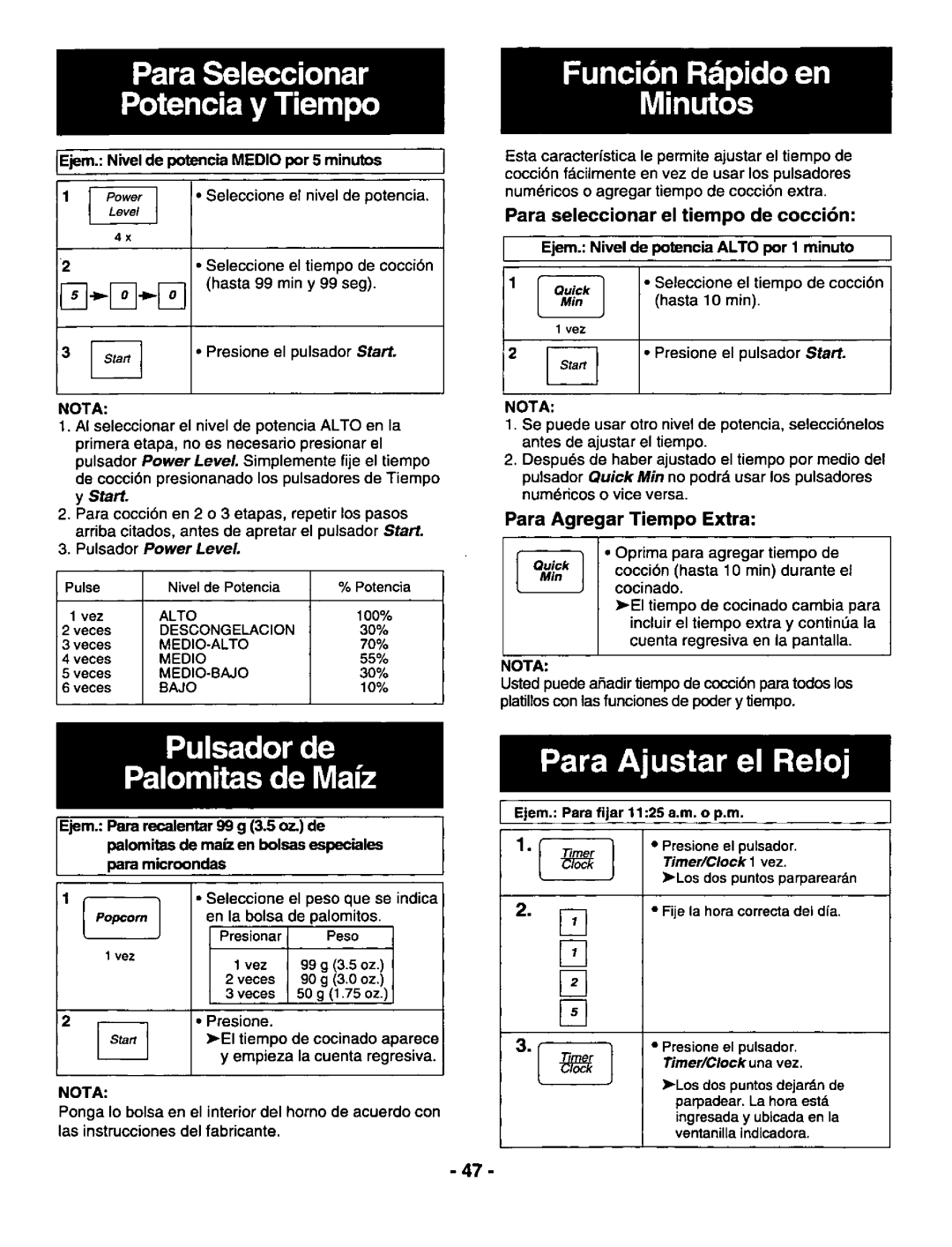 Panasonic NNS697 manual 