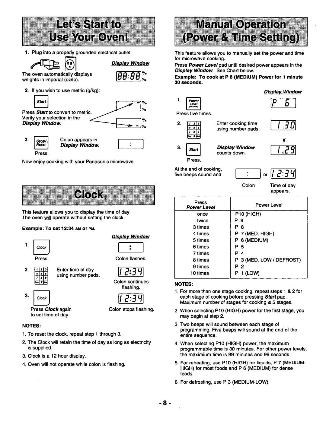 Panasonic NNS740BA manual 