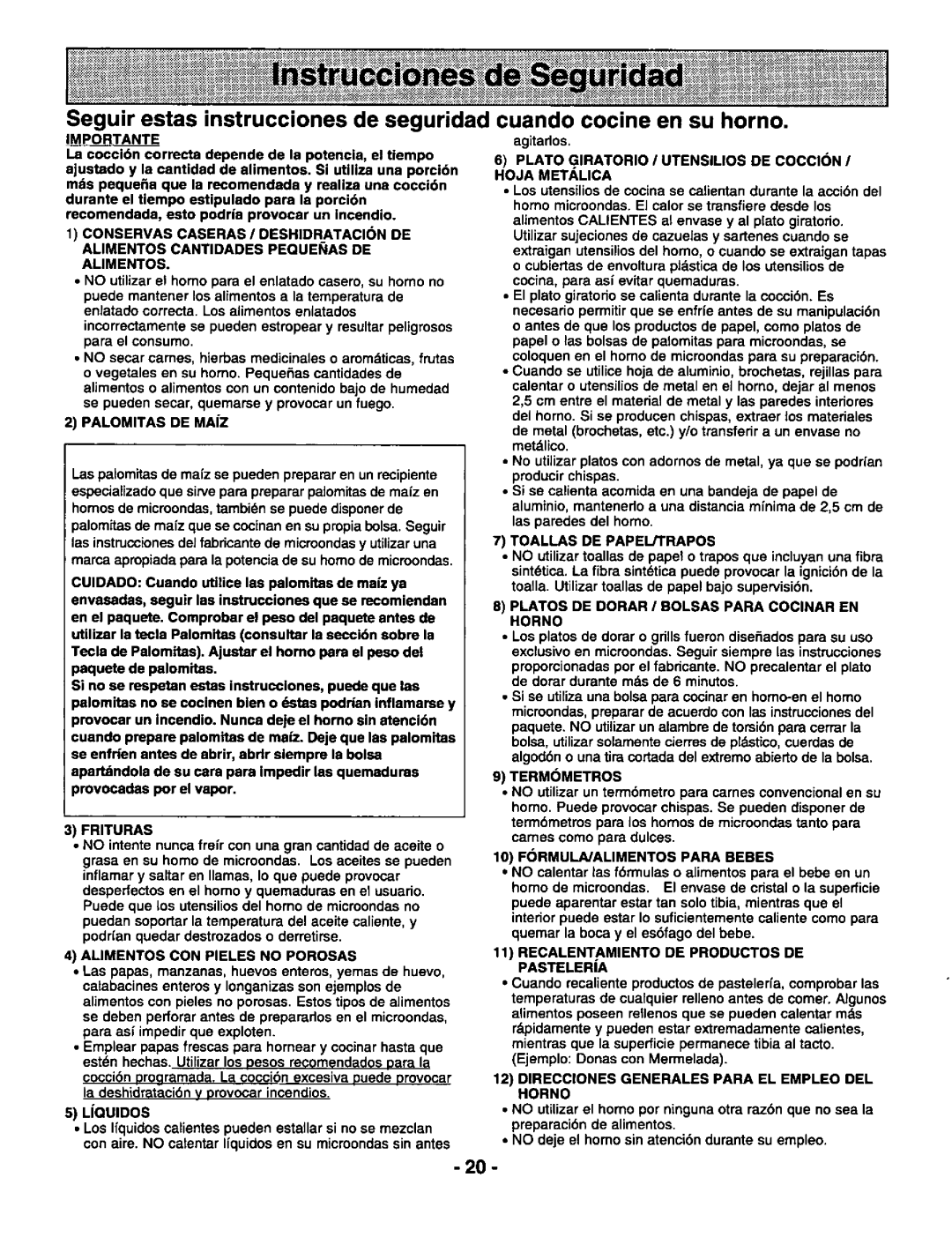 Panasonic NNS740BA manual 