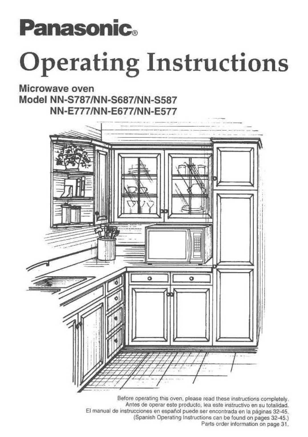 Panasonic NNS787 manual 