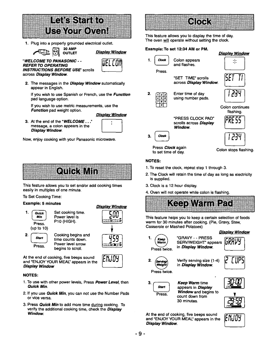 Panasonic NNS980BA manual 