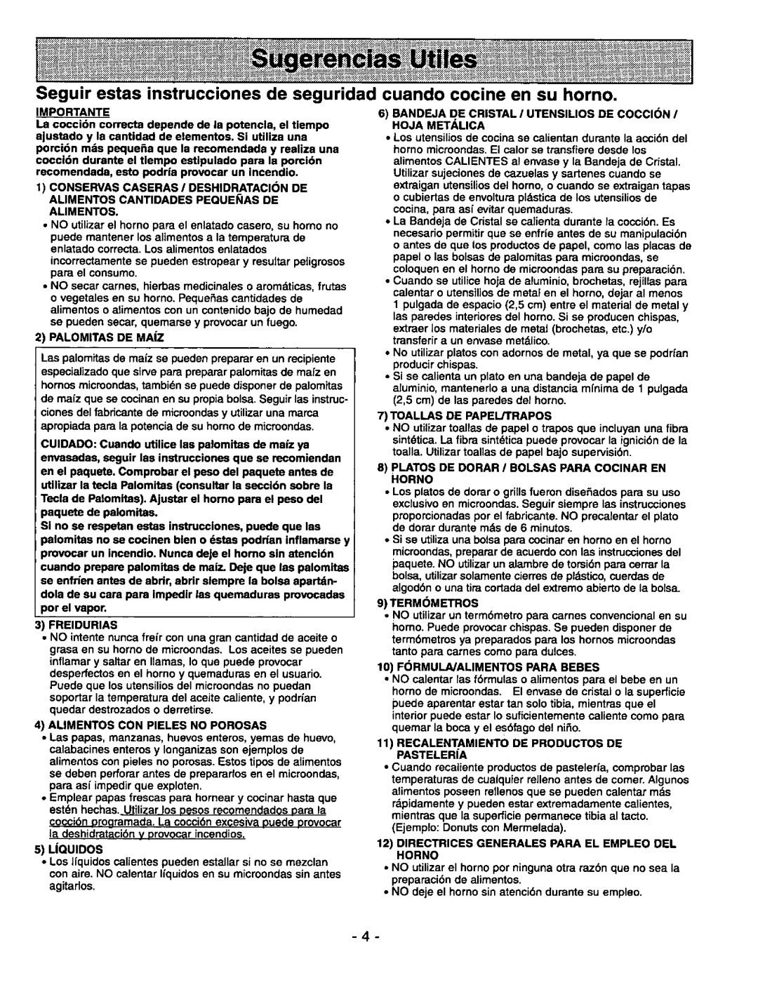 Panasonic NNS980BA manual 