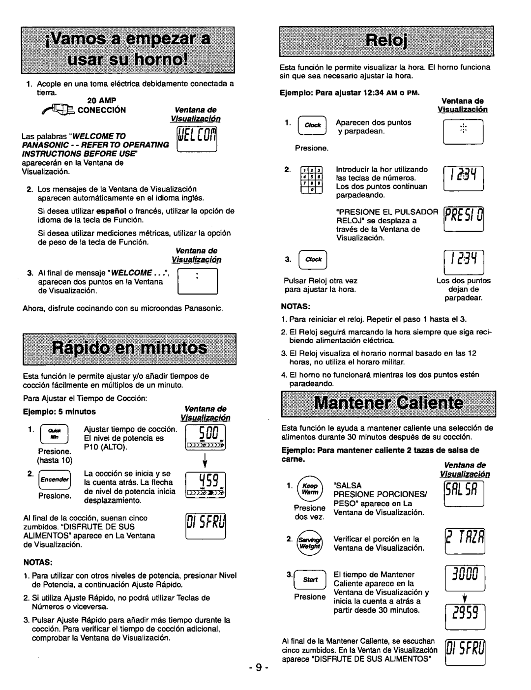 Panasonic NNS980BA manual 