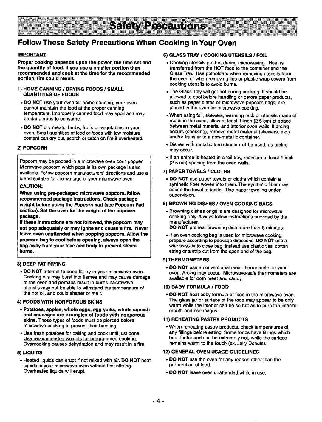 Panasonic NNS980BA manual 