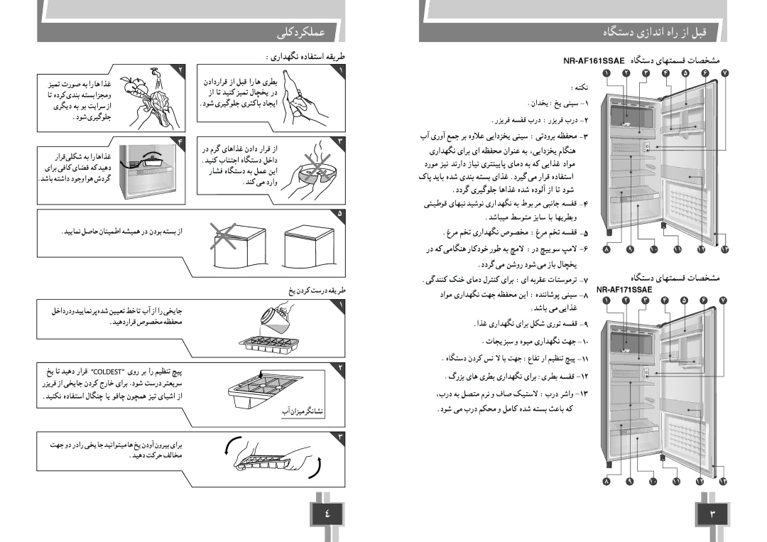 Panasonic user manual NR-AF161SSAE NR-AF171SSAE 