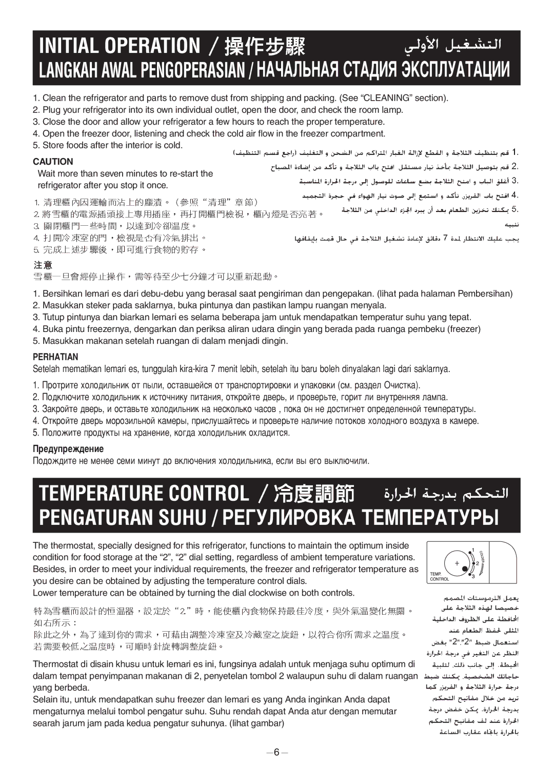 Panasonic NR-D700D operating instructions Perhatian 