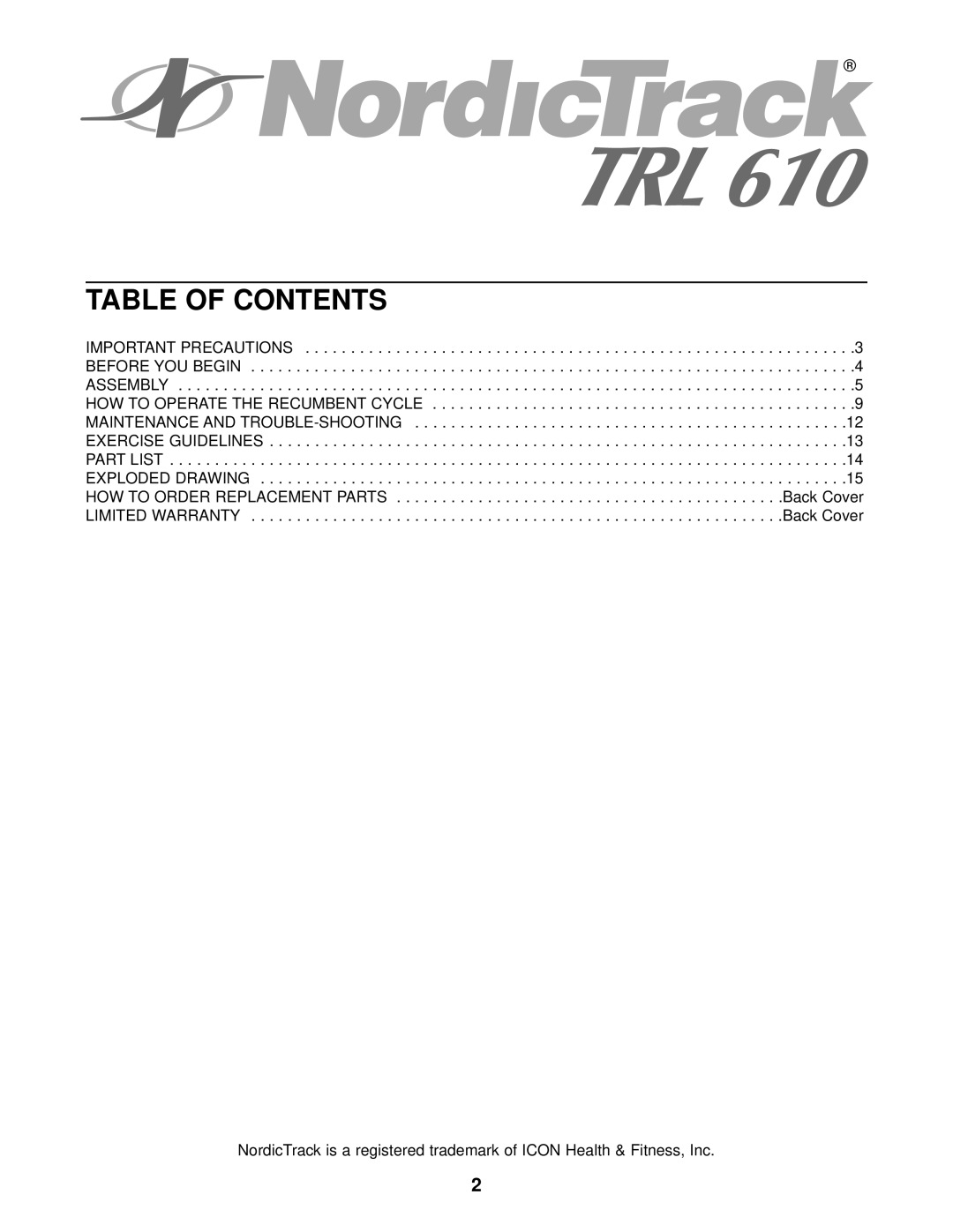 Panasonic NTCCEX04900 user manual Table of Contents 