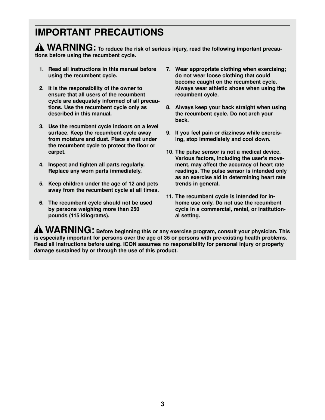 Panasonic NTCCEX04900 user manual Important Precautions 