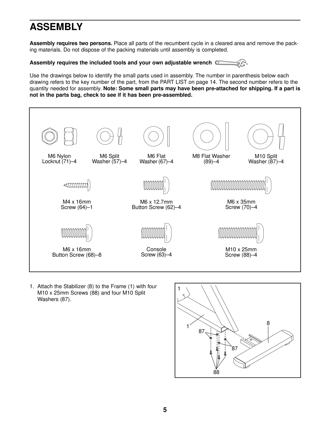 Panasonic NTCCEX04900 user manual Assembly 