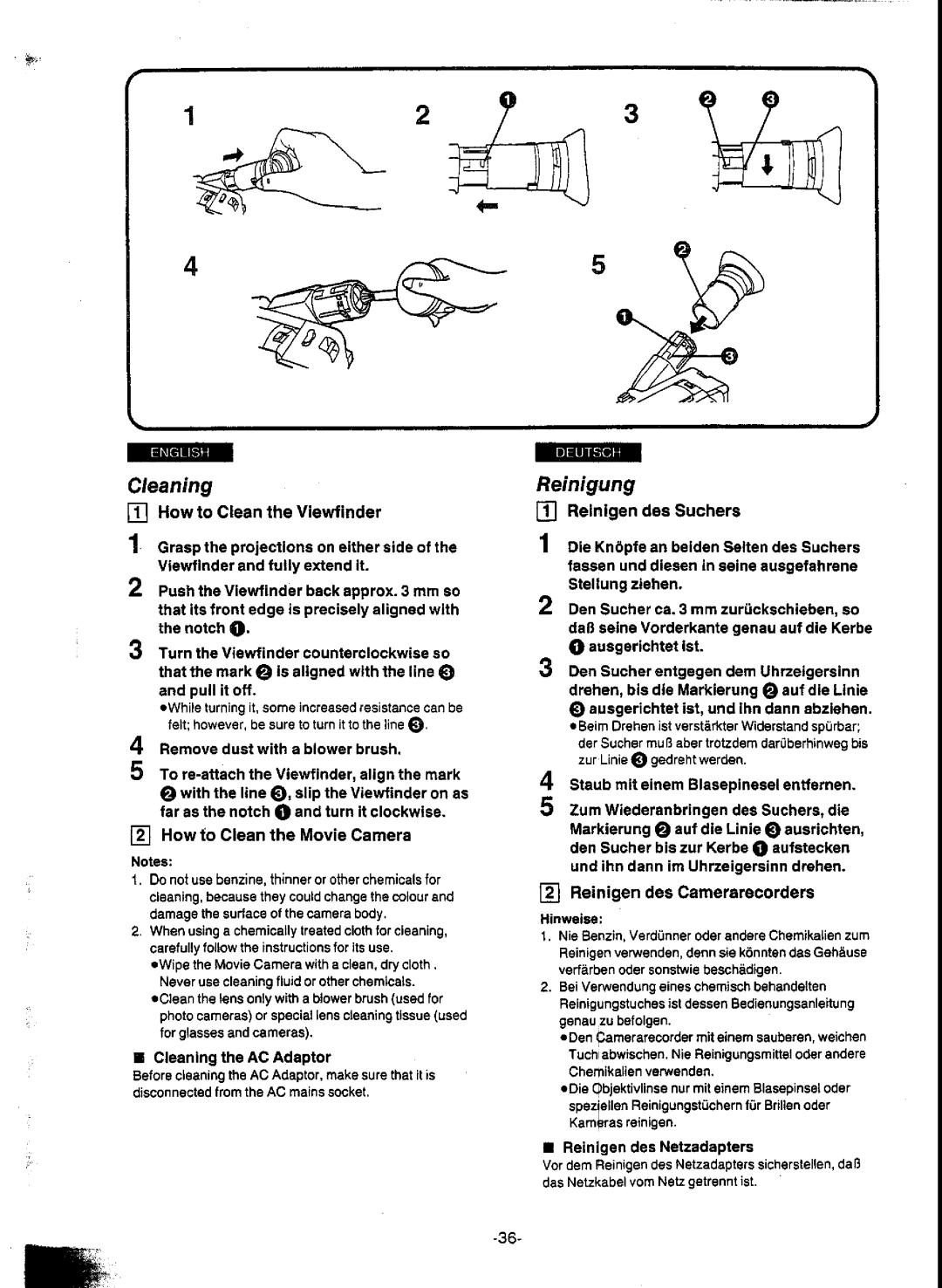 Panasonic NV-A1E manual 