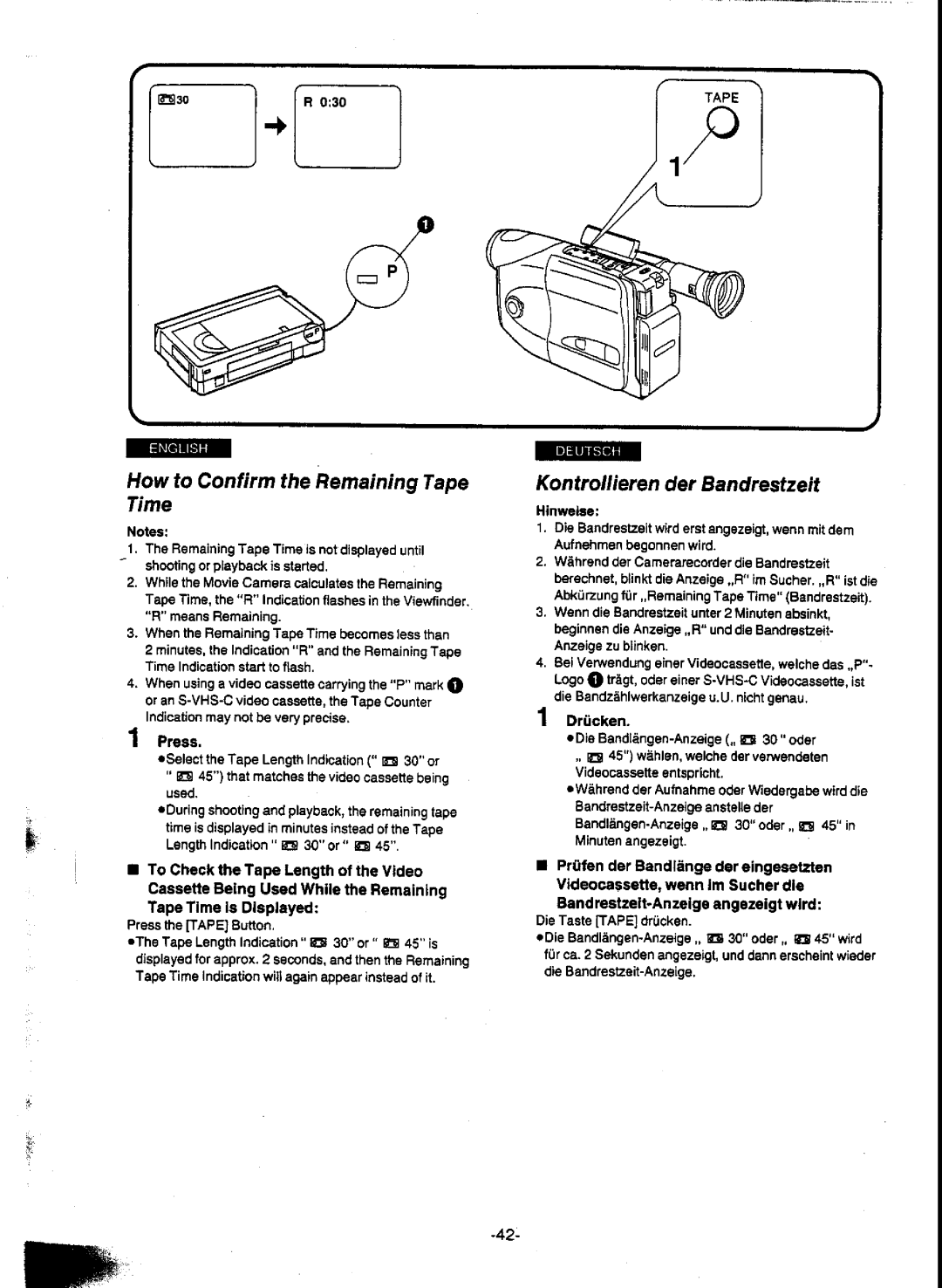 Panasonic NV-A1E manual 