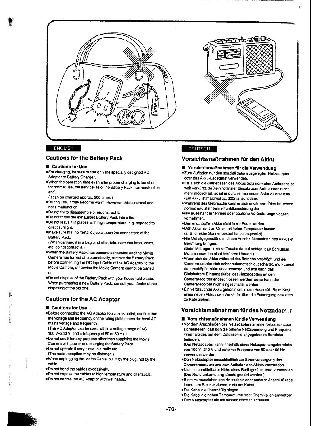 Panasonic NV-A1E manual 