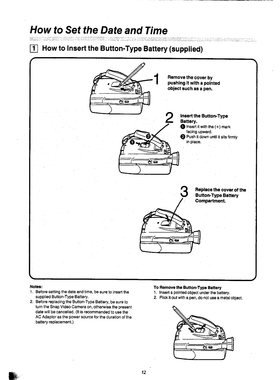 Panasonic NV-CS1A manual 