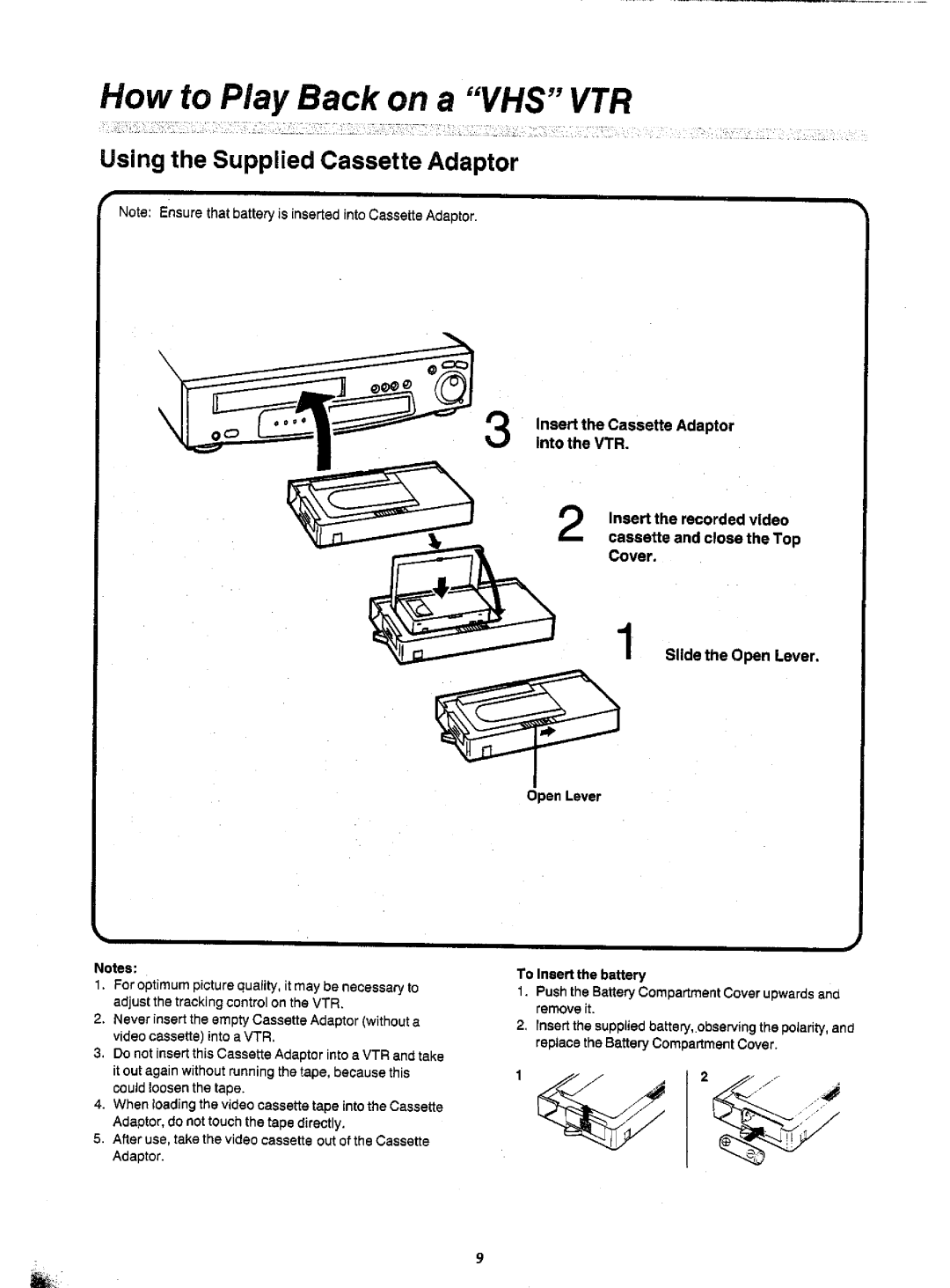 Panasonic NV-CS1A manual 